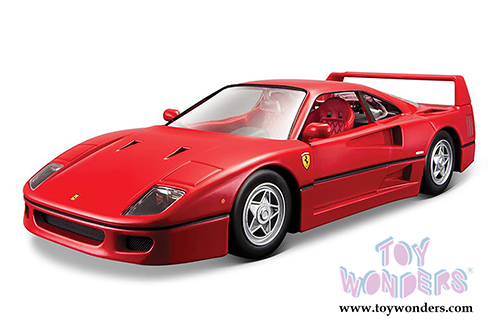 BBurago Ferrari Race & Play - Ferrari F40 Hard Top (1/24 scale diecast model car, Red) 26016D