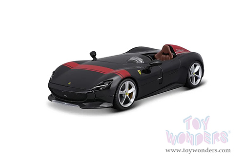 BBurago Ferrari Race & Play - Ferrari Monza SP1 (1/24 scale diecast model car, Black) 18-26027BK
