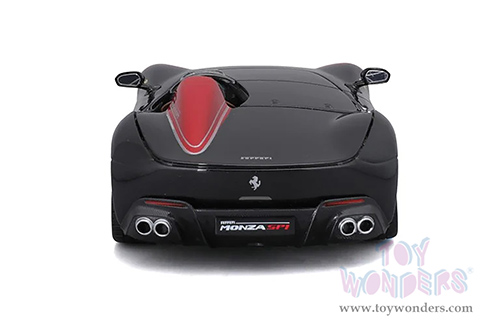 BBurago Ferrari Race & Play - Ferrari Monza SP1 (1/24 scale diecast model car, Black) 18-26027BK