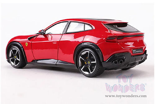 BBurago Ferrari Race & Play - Ferrari Purosangue SUV (1/24 scale diecast model car, Red) 18-26030R