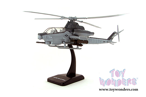 New Ray - Sky Pilot Bell AH-1Z Cobra Helicopter (1/55 Scale diecast model, Gray) 26123