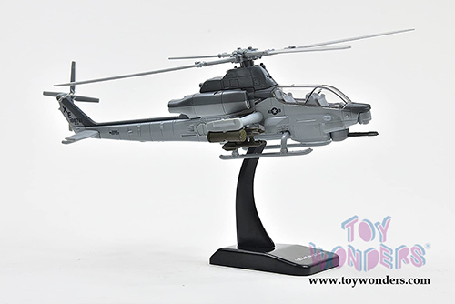 New Ray - Sky Pilot Bell AH-1Z Cobra Helicopter (1/55 Scale diecast model, Gray) 26123