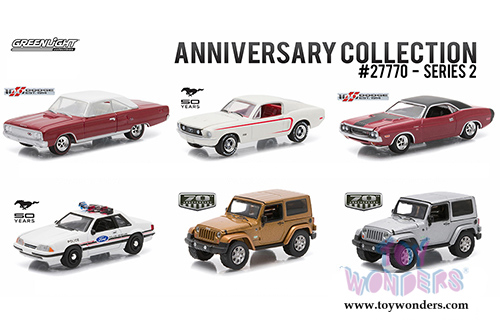 Greenlight - Anniversary Collection Series 2 (1/64 scale diecast model car, Asstd.) 27770/48