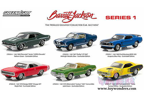 Greenlight - Barrett Jackson Scottsdale Edition Series 1 (1/64 scale diecast model car, Asstd.) 27830/48