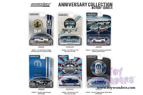 Greenlight - Anniversary Collection Series 5 (1/64 scale diecast model car, Asstd.) 27920/48