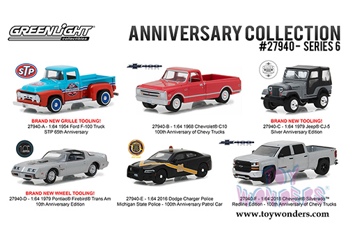 Greenlight - Anniversary Collection Series 6 (1/64 scale diecast model car, Asstd.) 27940/48