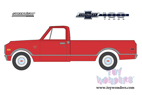 Greenlight - Anniversary Collection Series 6 | Chevrolet&reg; C-10 100th Anniversary of Chevy&reg; Trucks (1968, 1/64 scale diecast model car, Red) 27940B/48
