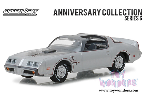 Greenlight - Anniversary Collection Series 6 | Pontiac&reg; Firebird&reg; Trans Am 10th Anniversary Edition (1979, 1/64 scale diecast model car, Silver) 27940D/48