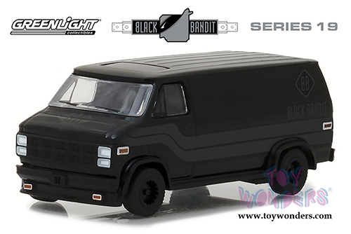 Greenlight Black Bandit Series 19 | GMC&reg; Vandura (1980, 1/64 scale diecast model car, Black) 27950C/48