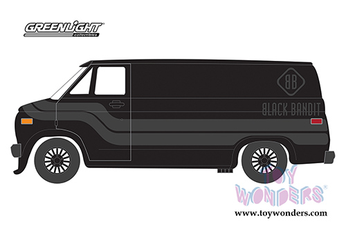 Greenlight Black Bandit Series 19 | GMC&reg; Vandura (1980, 1/64 scale diecast model car, Black) 27950C/48