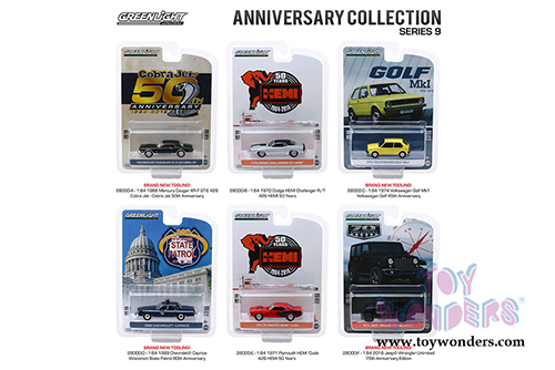 Greenlight - Anniversary Collection Series 9 (1/64 scale diecast model car, Asstd.) 28000/48