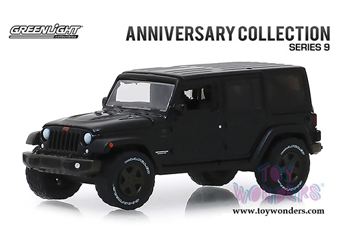 Greenlight - Anniversary Collection Series 9 |  Jeep&reg; Wrangler Unlimited - 75th Anniversary Edition (2016, 1/64 scale diecast model car, Black) 28000F/48