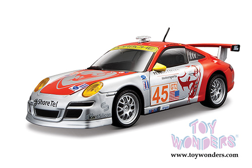 BBurago Race - Porsche 911 GT3 RSR Hardtop (1/24 scale diecast model car, Red) 28002R