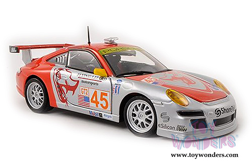 BBurago Race - Porsche 911 GT3 RSR Hardtop (1/24 scale diecast model car, Red) 28002R
