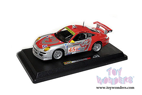 BBurago Race - Porsche 911 GT3 RSR Hardtop (1/24 scale diecast model car, Red) 28002R