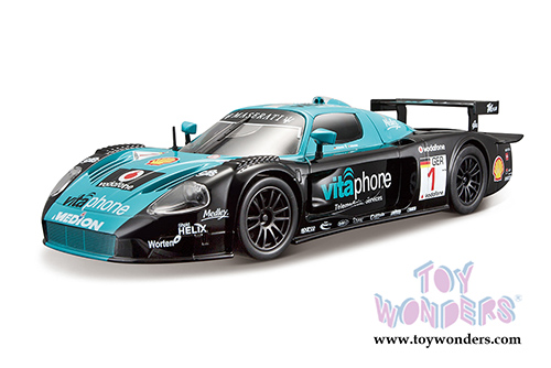 BBurago Race - Maserati MC12 Race Car #1 (1/24 scale diecast model car, Blue) 28004BU