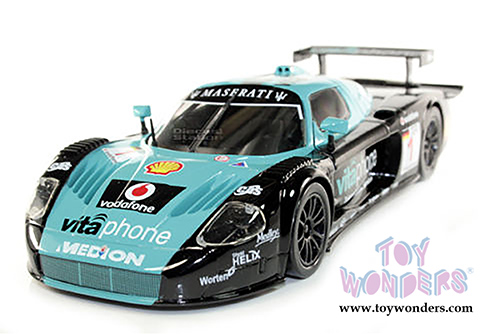 BBurago Race - Maserati MC12 Race Car #1 (1/24 scale diecast model car, Blue) 28004BU