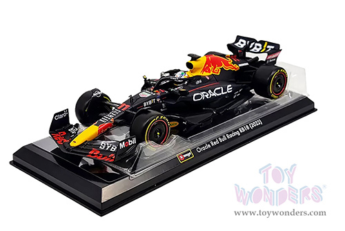 Bburago - Oracle Red Bull Racing RB18 #11 Sergio Perez with Driver Formula One F1 Abu Dhabi GP "Construtors' Champion" (2022) (1/24 scale diecast model car, Black) 18-28026/11