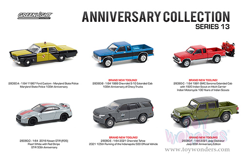 Greenlight - Anniversary Collection Series 13 (1/64 scale diecast model car, Asstd.) 28080/48