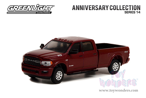 Greenlight - Anniversary Collection Series 14 | RAM 2500 Pickup Truck - RAM 10 Year Anniversary (2021, 1/64 scale diecast model car, Dark Red) 28100E/48