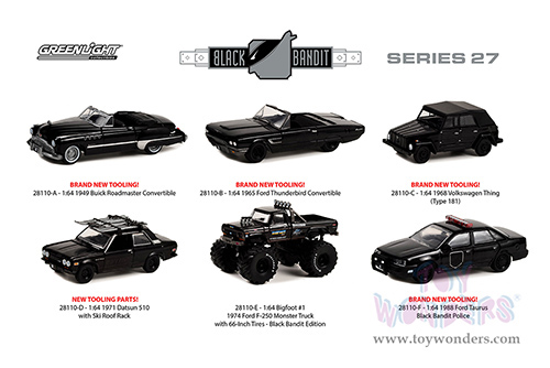 28110/48 Greenlight Black Bandit Series 27 model diecast car