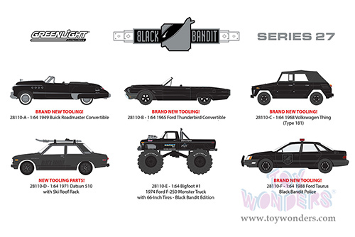 28110/48 Greenlight Black Bandit Series 27 model diecast car