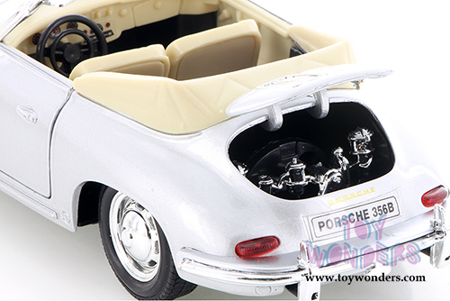 Welly - Porsche 356B Convertible (1/24 scale diecast model car, Silver) 29390WSV