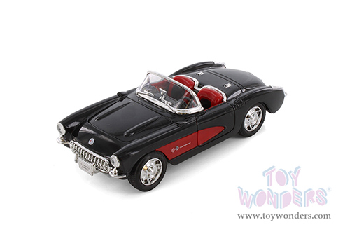 Showcasts® Collectibles - Chevrolet Corvette Convertible (1957, 1/24 scale diecast model car, Asstd.) 29393/4D MAP: $19.99