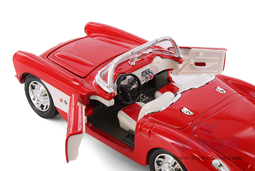 Showcasts® Collectibles - Chevrolet Corvette Convertible (1957, 1/24 scale diecast model car, Asstd.) 29393/4D MAP: $19.99