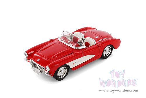 Showcasts® Collectibles - Chevrolet Corvette Convertible (1957, 1/24 scale diecast model car, Asstd.) 29393/4D MAP: $19.99