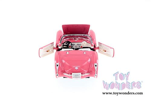 Welly - Chevrolet Corvette Convertible (1957, 1/24 scale diecast model car, Pink) 29393WPK