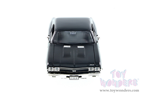 Welly - Chevrolet® Chevelle™ SS 396 Hardtop (1968, 1/24 scale diecast model car, Black) 29397WBK
