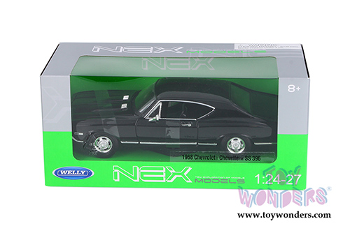 Welly - Chevrolet® Chevelle™ SS 396 Hardtop (1968, 1/24 scale diecast model car, Black) 29397WBK