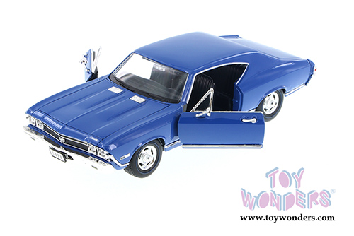 Welly - Chevrolet Chevelle SS 396 Hardtop (1968, 1/24 scale diecast model car, Blue) 29397WBU