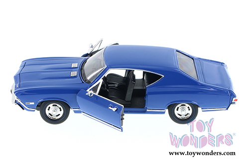 Welly - Chevrolet Chevelle SS 396 Hardtop (1968, 1/24 scale diecast model car, Blue) 29397WBU