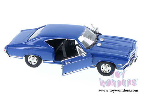 Welly - Chevrolet Chevelle SS 396 Hardtop (1968, 1/24 scale diecast model car, Blue) 29397WBU