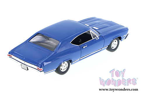Welly - Chevrolet Chevelle SS 396 Hardtop (1968, 1/24 scale diecast model car, Blue) 29397WBU