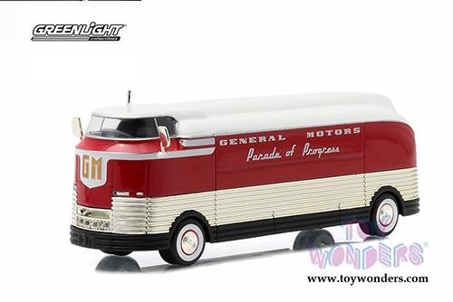 Greenlight - General Motors Futurliner "Parade of Progress" (1940, 1/64 scale diecast model car, Red) 29832