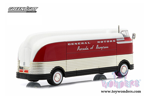 Greenlight - General Motors Futurliner "Parade of Progress" (1940, 1/64 scale diecast model car, Red) 29832