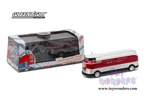 Greenlight - General Motors Futurliner "Parade of Progress" (1940, 1/64 scale diecast model car, Red) 29832