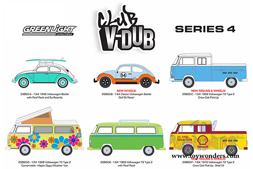 Greenlight - Club V-DUB Series 4 Assortment (1/64 scale diecast model car, Asstd.) 29860/48