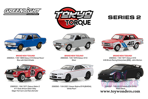 Greenlight - Tokyo Torque Series 2 Assortment (1/64 scale diecast model car, Asstd.) 29900/48