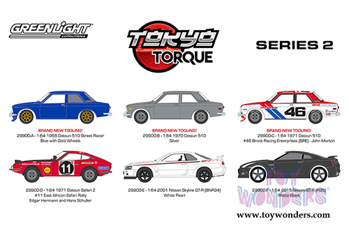 Greenlight - Tokyo Torque Series 2 Assortment (1/64 scale diecast model car, Asstd.) 29900/48
