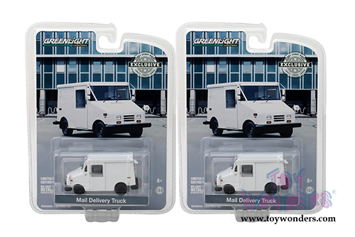 Greenlight - Long Live Undecorated Mail Delivery Truck (1/64 scale diecast model car, White) 29911/48
