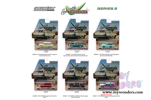 Greenlight - Estate Wagons Series 2 (1/64 scale diecast model car, Asstd.) 29930/48