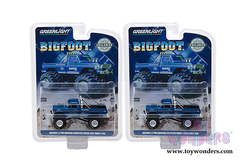 Greenlight - BIGFOOT&reg; #1 The Original Monster Truck Ford F-250 Pickup (1974, 1/64 scale diecast model car, Blue) 29934/48