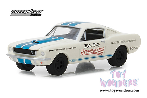 Greenlight - Shelby GT350 Reynolds Ford "Super Horse" driven by Mike Gray (1965, 1/64 scale diecast model car, White) 29949/48