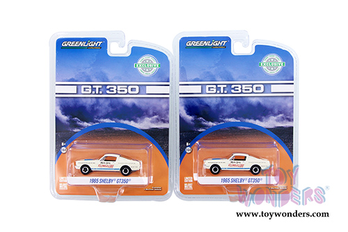 Greenlight - Shelby GT350 Reynolds Ford "Super Horse" driven by Mike Gray (1965, 1/64 scale diecast model car, White) 29949/48