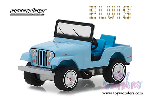 Greenlight - Elvis Presley Jeep&reg; CJ-5 (1/64 scale diecast model car, Sierra Blue) 29955/48