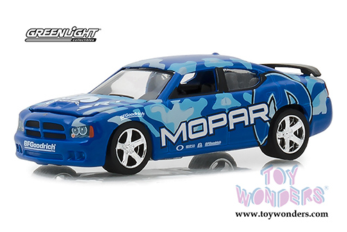 Greenlight - Dodge Charger SRT8 MOPAR (2008, 1/64 scale diecast model car, Blue) 29961/48